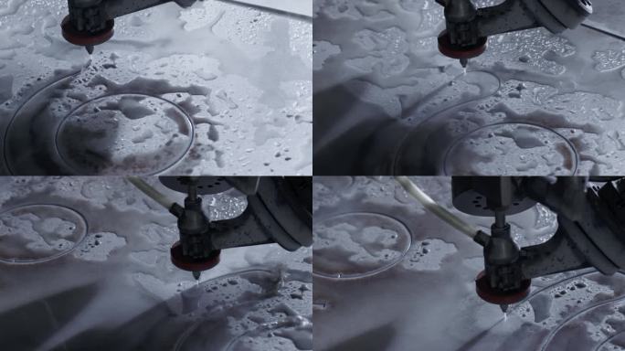 水刀数控切割圆形图案