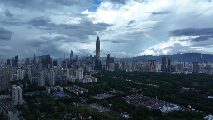 深圳平安金融中心城市景观航拍