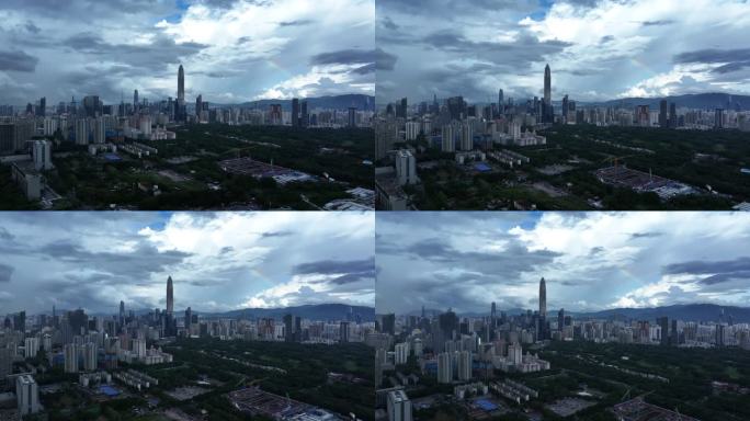 深圳平安金融中心城市景观航拍