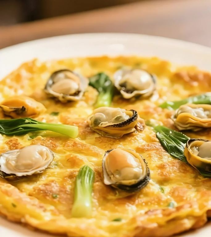 【4K】蚝仔烙美食特写