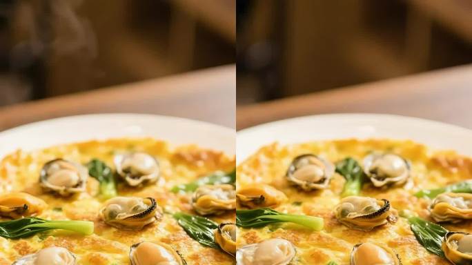 【4K】蚝仔烙美食特写