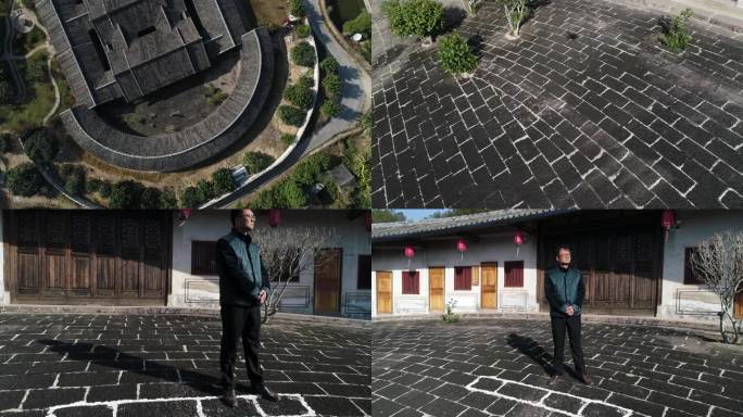 梅州 仁寿庄 航拍 客家围屋航拍景观