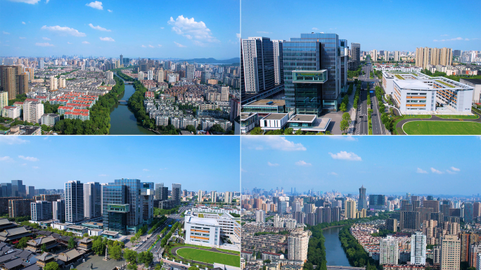 杭州城市航拍拱墅区
