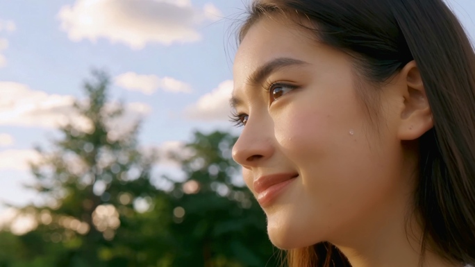 4K-眼睛特写 憧憬未来