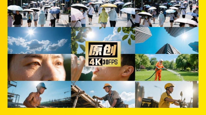 高温天气 升温 夏日炎热 防暑避暑