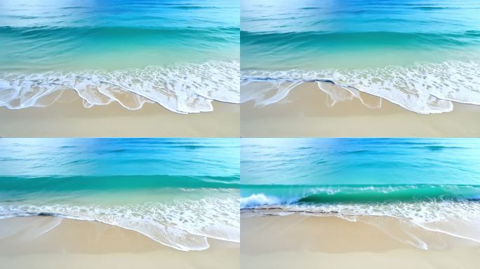 宁静海景树下长椅悠闲自在唯美治愈