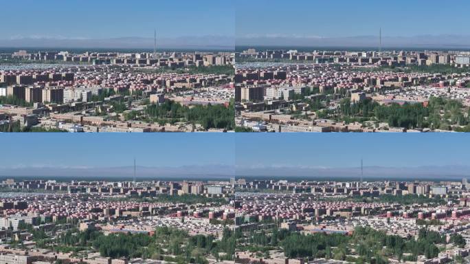 莎车县 县城道路 县城全貌