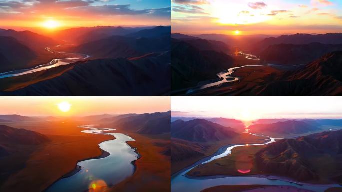 航拍三江源自然保护区合集4K