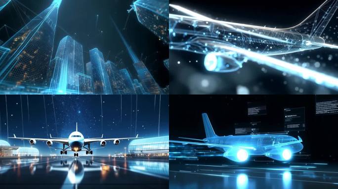 飞机 航空科技 空港 数字航空