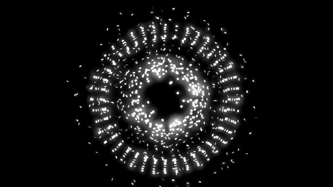 粒子数字水波涟漪光圈
