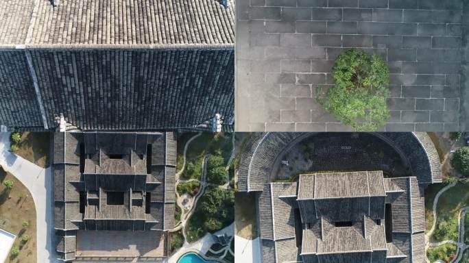 梅州 仁寿庄 航拍 客家围屋航拍景观