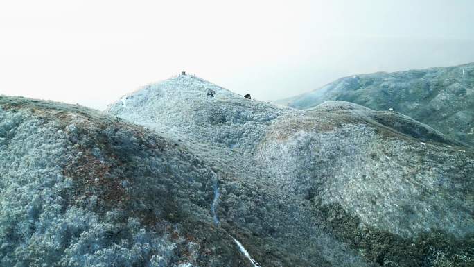 雾凇山峦航拍-H