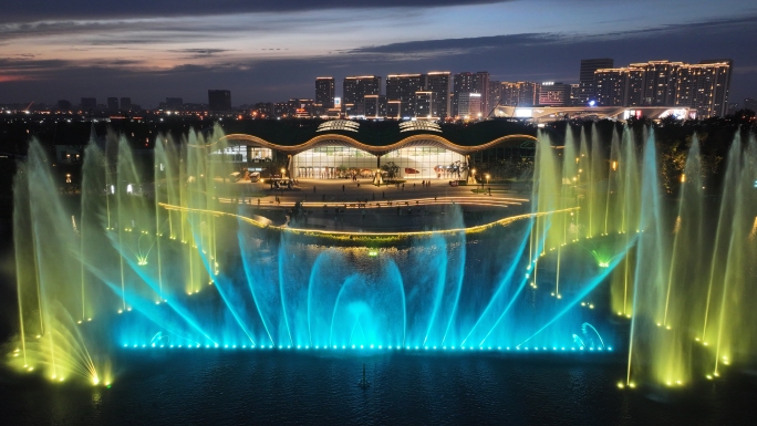 伊甸园夜景 舞美灯光 音乐喷泉 舞台灯光