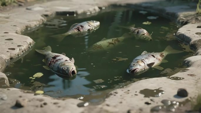 水污染动画素材