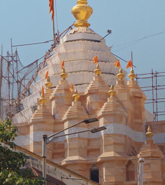 孟买，印度。西迪维纳亚克寺（Siddhivinayak Or Siddhi Vinayak Temp