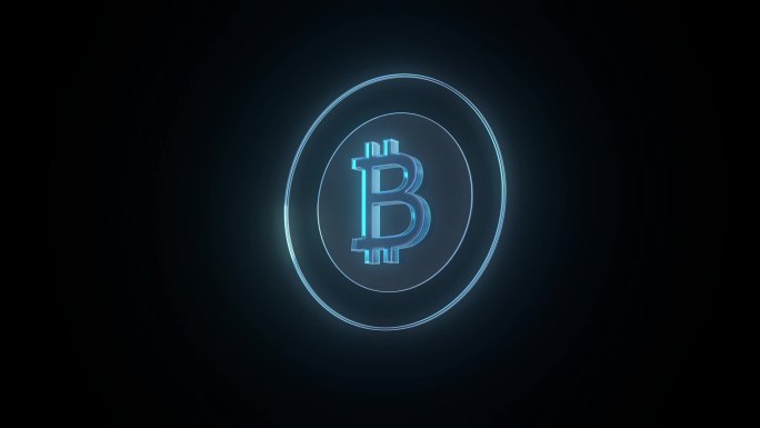 比特币数字货币科技感展示