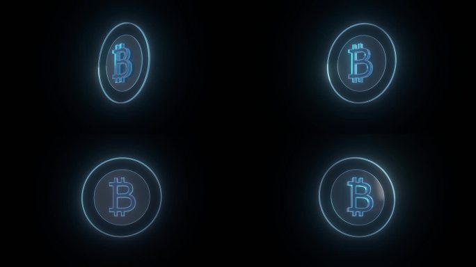 比特币数字货币科技感展示