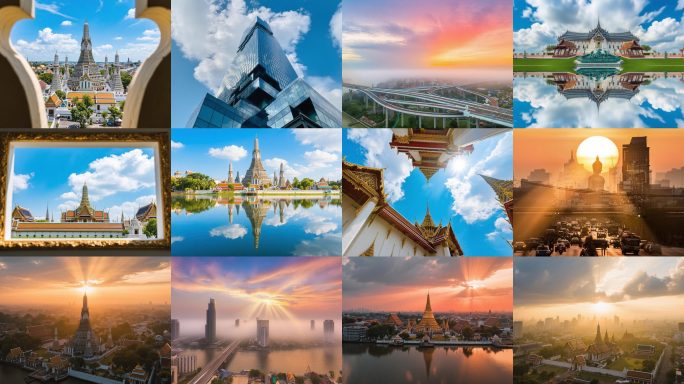 泰国风光地标延时合集