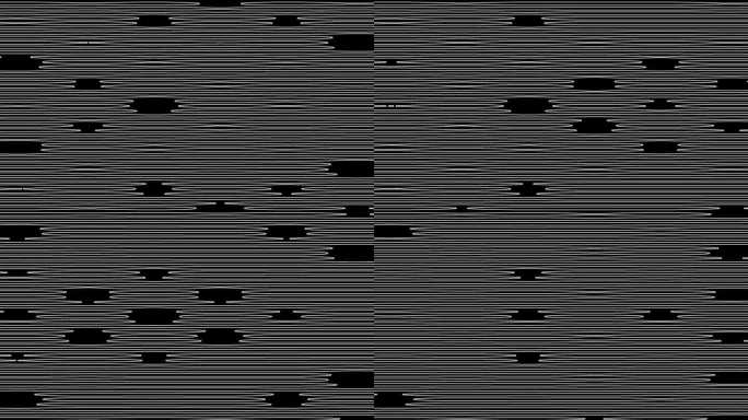 黑洞在条纹图案上闪烁