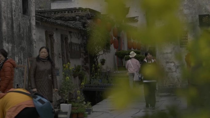黄山市西递古镇局部拍摄