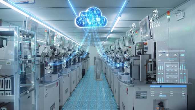 科技智慧工厂 工厂HUD元素