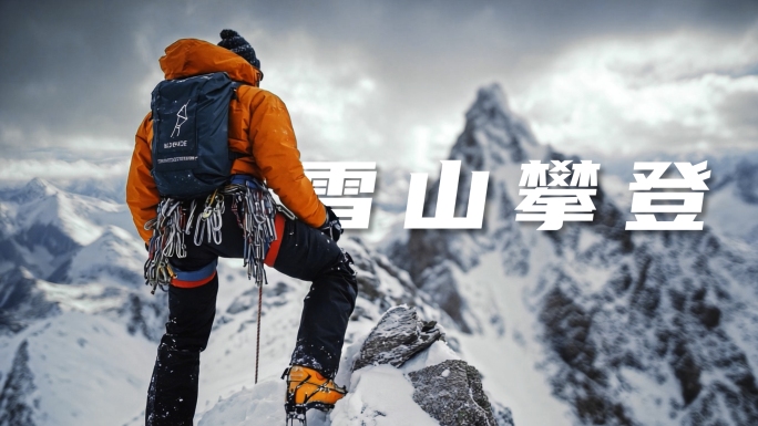 攀登 雪山攀登 团队精神