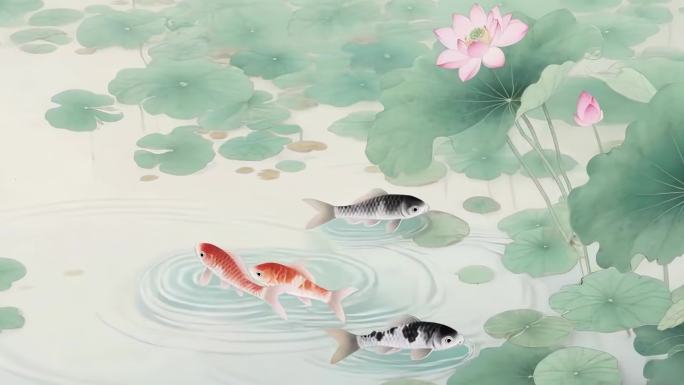《江南》古诗词朗诵背景LED视频