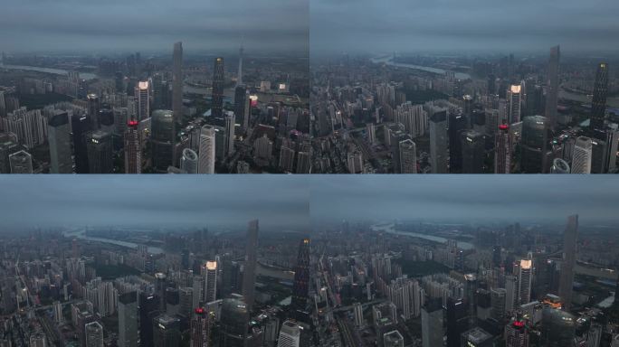 粤港澳大湾区广州塔珠江新城花城汇中轴线