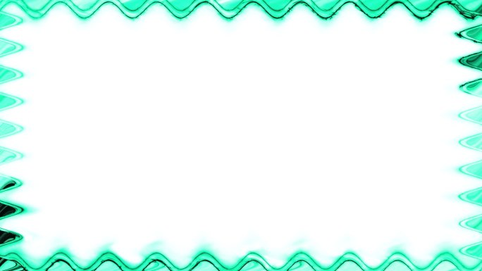 抽象青色波浪框架：优雅的数字边框，适用于设计项目。