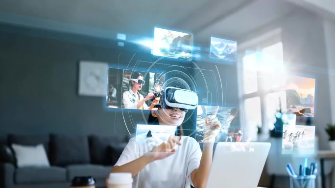 VR眼镜AR虚拟现实增强未来科技元宇宙