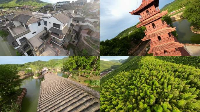 江苏无锡宜兴窑湖小镇竹林穿越机FPV