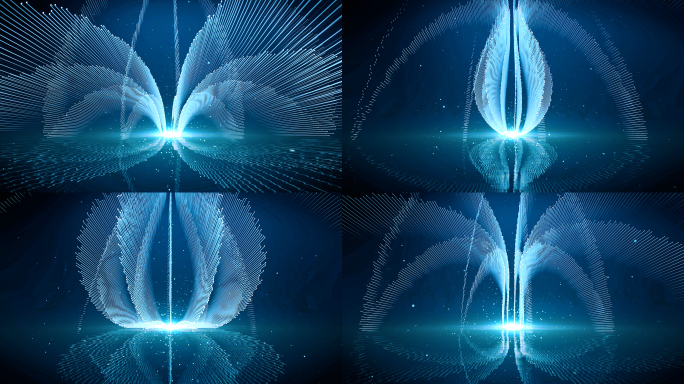 5K抽象舞美光线粒子-AE模板