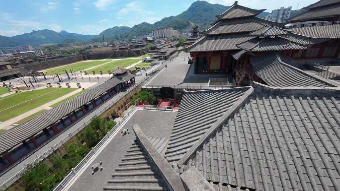 浙江金华横店影视城秦王宫穿越机FPV