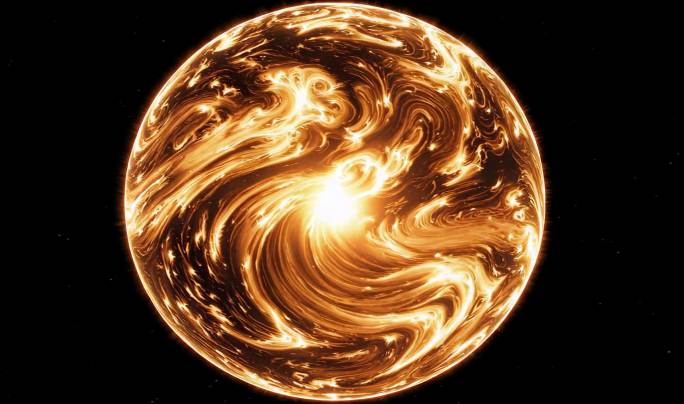 金色能量漩涡宇宙