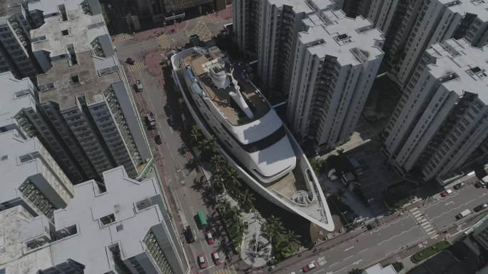 香港 高密度城市中的游艇景观