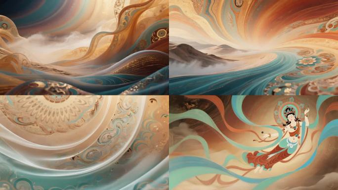 《伎乐飞天》桃李杯 古典敦煌舞背景