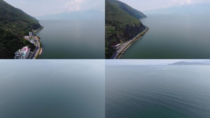 4K大理洱海海平面风景