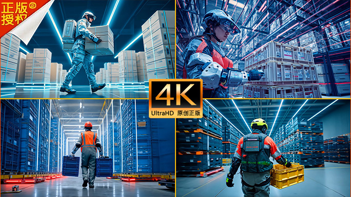 物流搬运外骨骼助力系统​​ 科技智能仓储