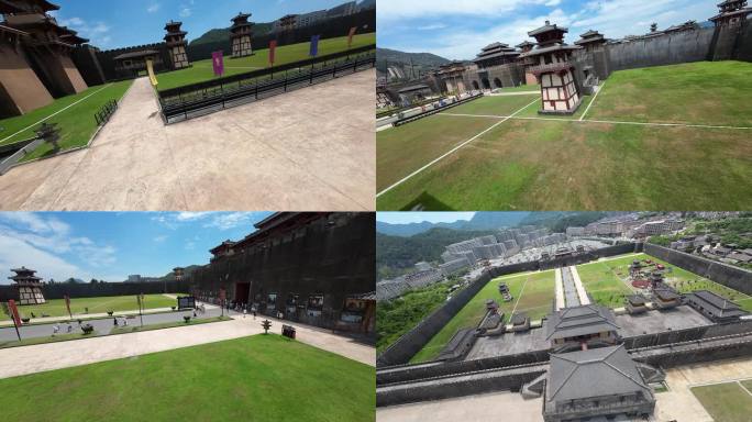 浙江金华横店影视城秦王宫穿越机FPV