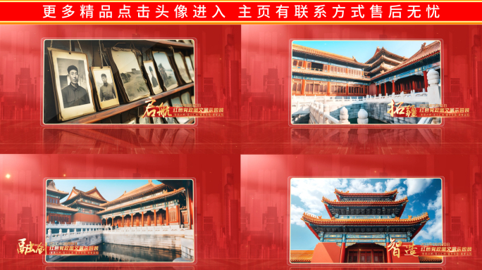 红色党政图文党建照片展示