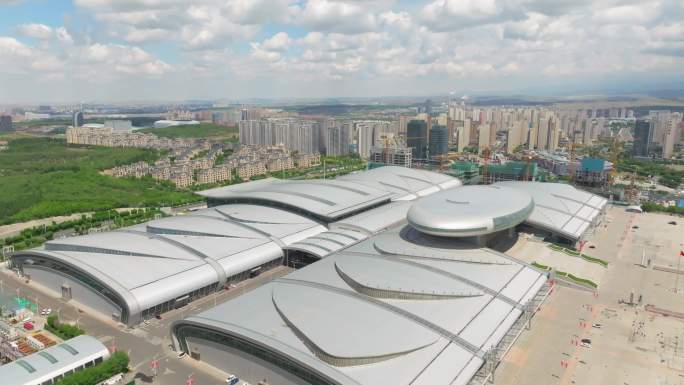 新疆乌鲁木齐会展中心航拍