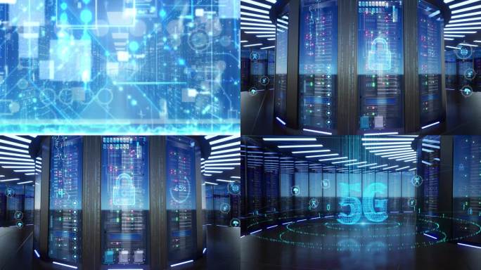 原创大数据云计算机房AE模板