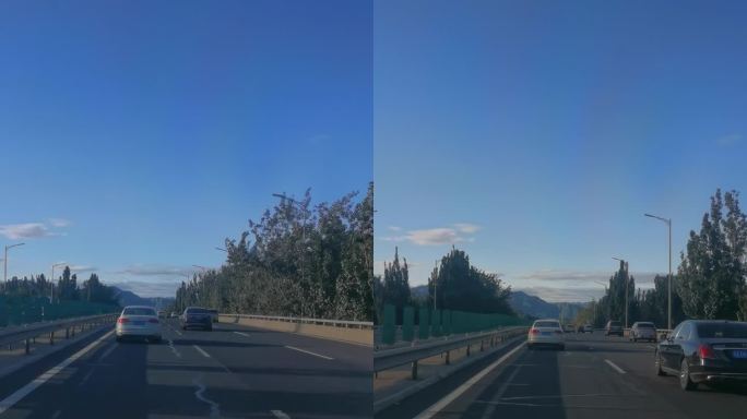 高速公路上的行驶车辆