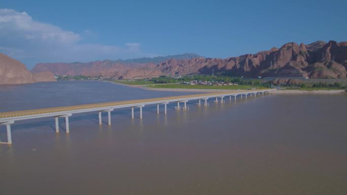 清水湾黄河大桥航拍