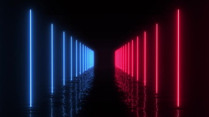 红蓝光线空间