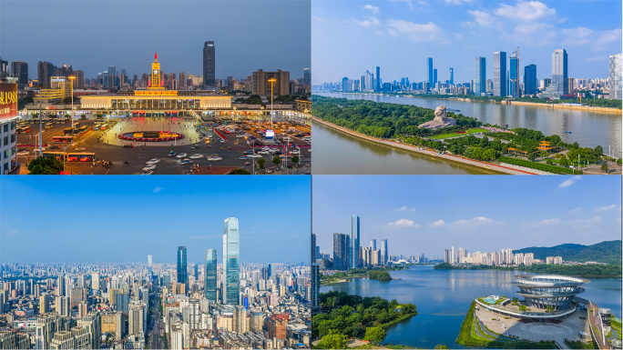 长沙航拍延时合集，长沙宣传片