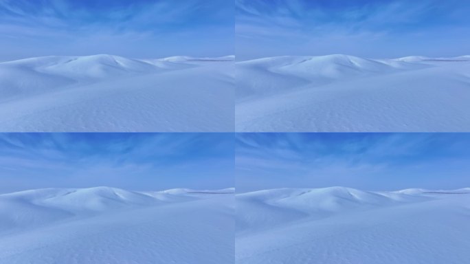 雪地白雪皑皑雪山