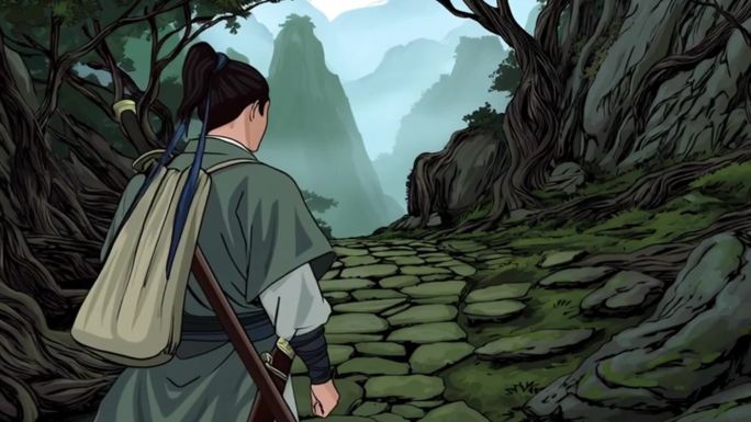 侠客山间遇鹿