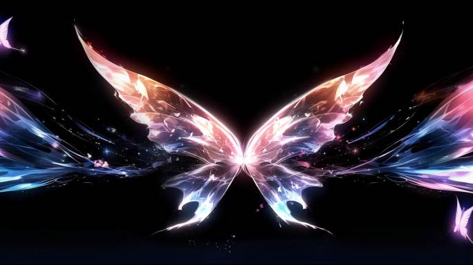 4K原创梦幻蝴蝶翅膀