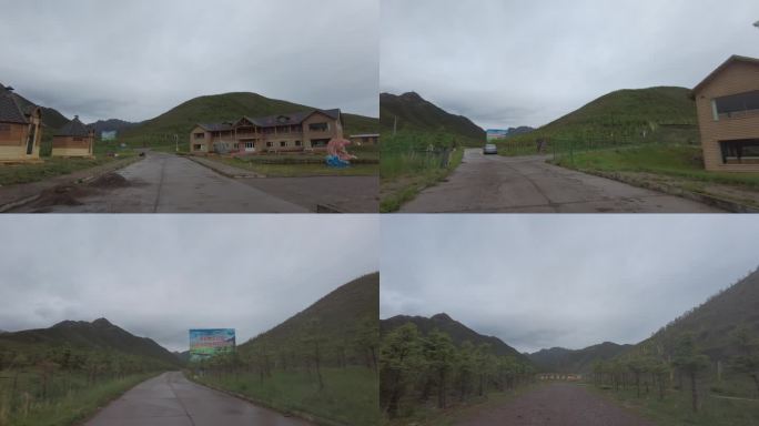 乡村公路与山景